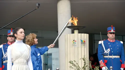 România în flăcări!** Torța olimpică va rămâne aprinsă în fața sediului COSR până la finalul FOTE (17-22 februarie)