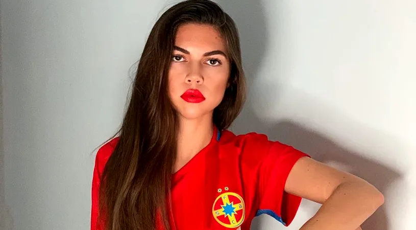 Miss World România, fana înfocată a FCSB-ului! Cum i-a susținut pe Man și Tănase la derby-ul cu Dinamo | GALERIE FOTO