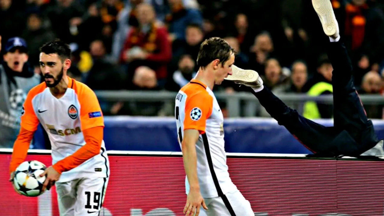 VIDEO | Gest scandalos în meciul Roma - Șahtior! Ce i-a putut face un fotbalist al ucrainenilor unui copil de mingi. Totul a fost la un pas să degenereze