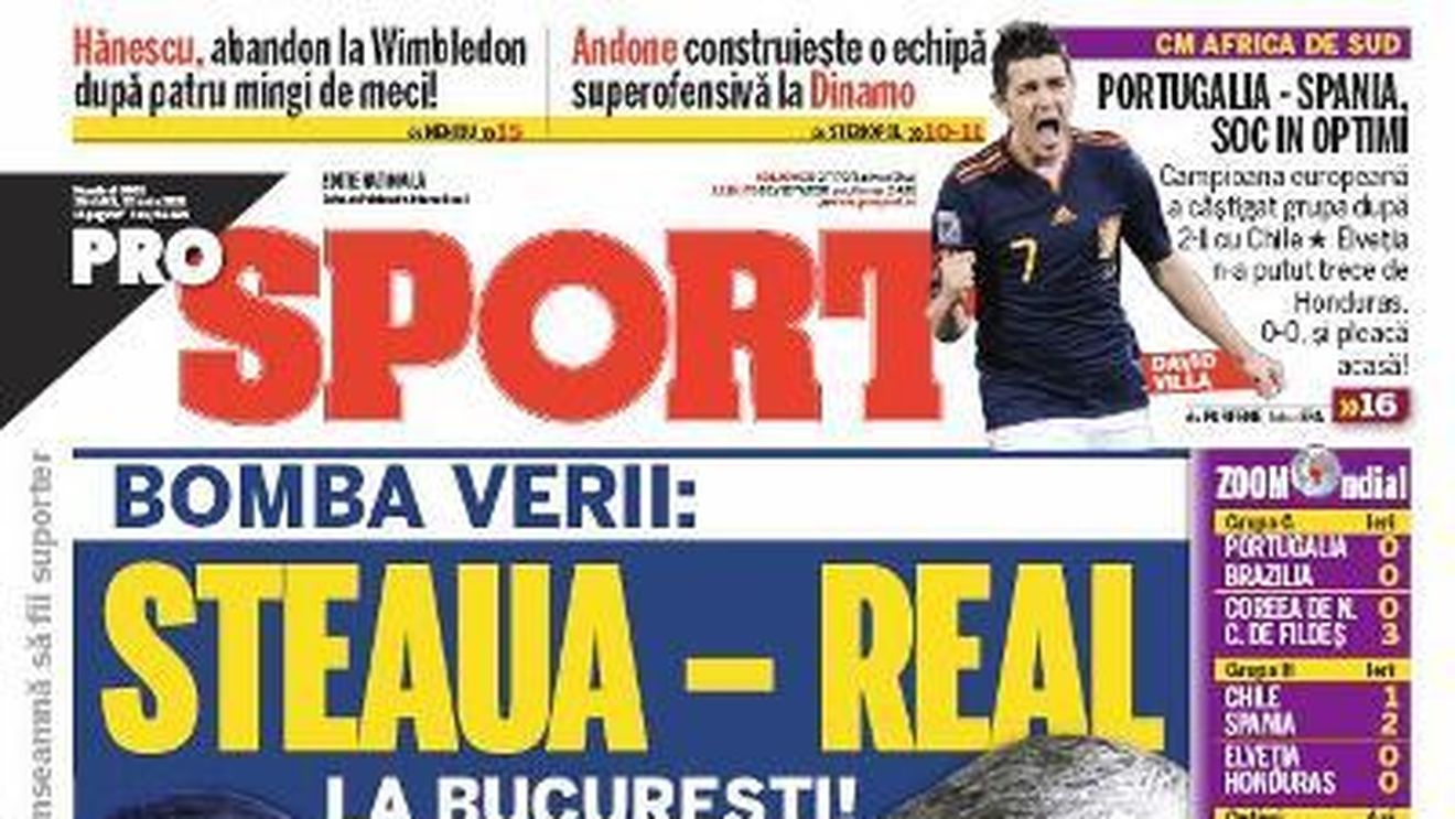 Răduț: "Am vorbit cu Ronaldo, ne-am bucura mult să jucăm cu Real"