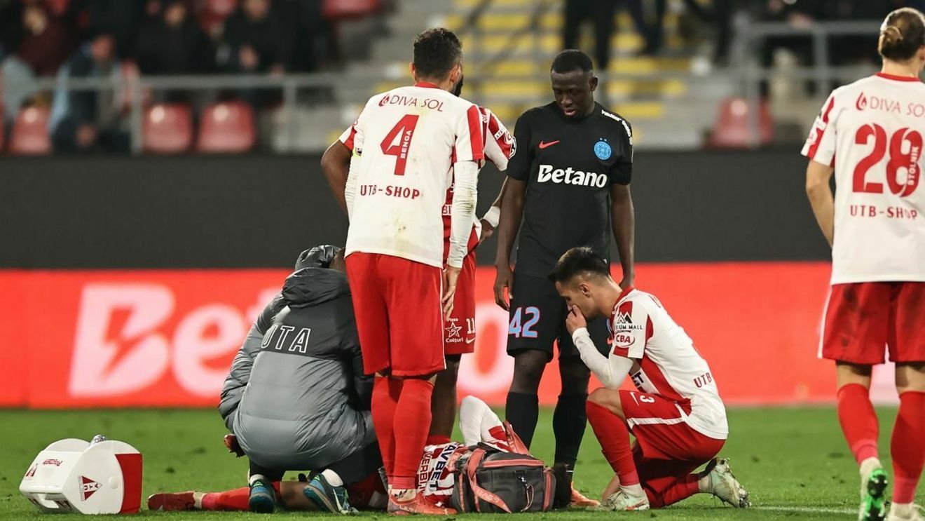 A venit diagnosticul pentru Alexandru Matei, accidentat grav în UTA - FCSB
