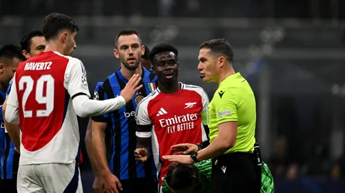 Istvan Kovacs, desființat după Inter – Arsenal 1-0. „E cel mai prost arbitru din toate timpurile”