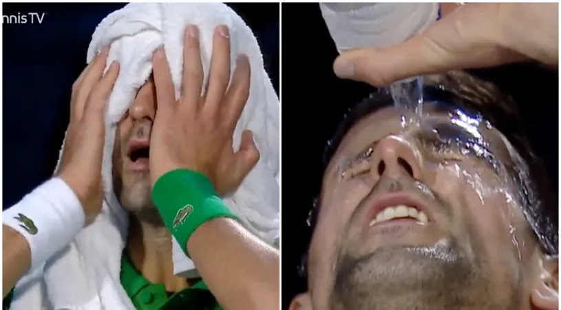 Momente de coșmar pentru Novak Djokovic la Turneul Campionilor! Sârbul a început să tremure pe teren, în timpul meciului cu Daniil Medvedev | FOTO & VIDEO