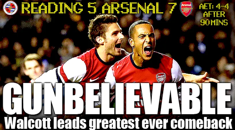 Reading - Arsenal i-a lăsat pe englezi fără epitete: 