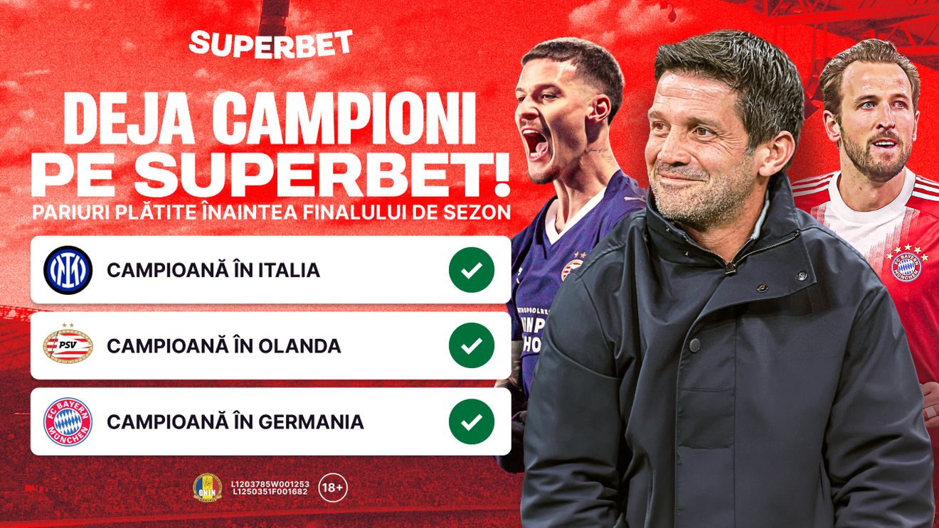 ADVERTORIAL. Chivu și Man, deja campioni pe Superbet: pariuri plătite înaintea finalului de sezon!