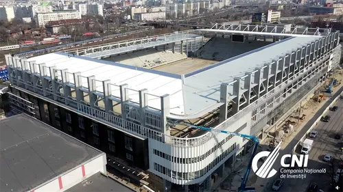 Alte 1,7 milioane de lei investiți la stadionul Rapid! Au apărut lucrări suplimentare la cocheta arenă din Giulești