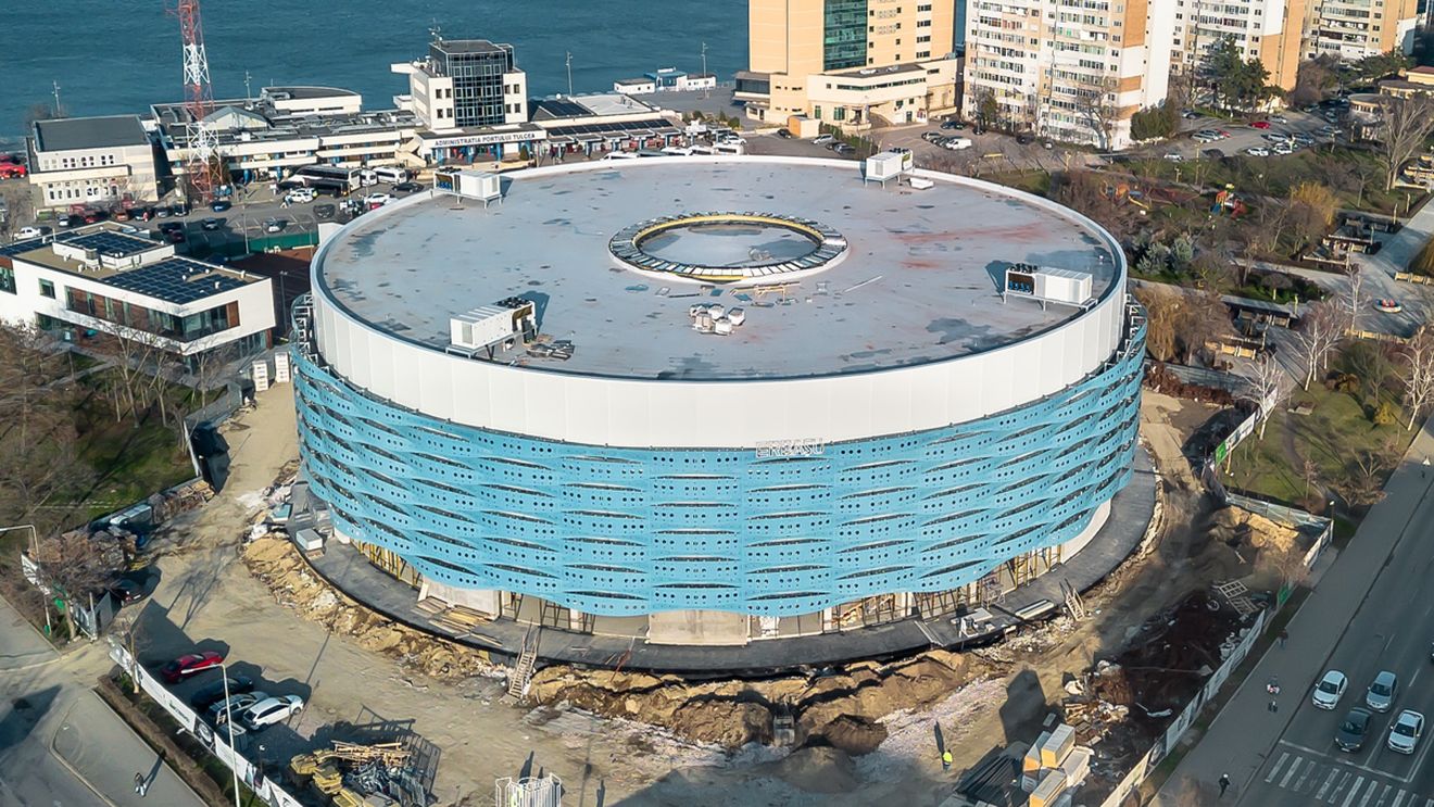 „Nestemata din Tulcea” e aproape gata! Cea mai frumoasă sală polivalentă din România a costat 24.000.000 de euro