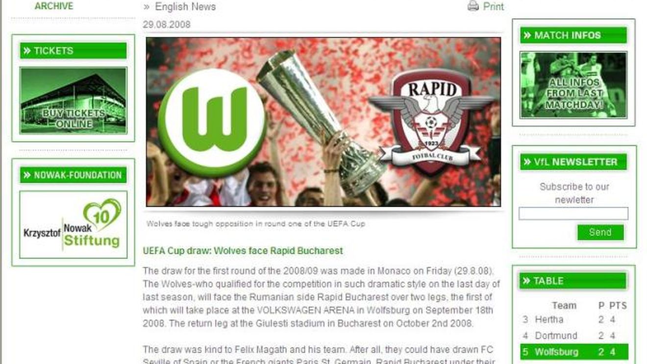 Wolfsburg:"Rapid e mereu în umbra Stelei!"