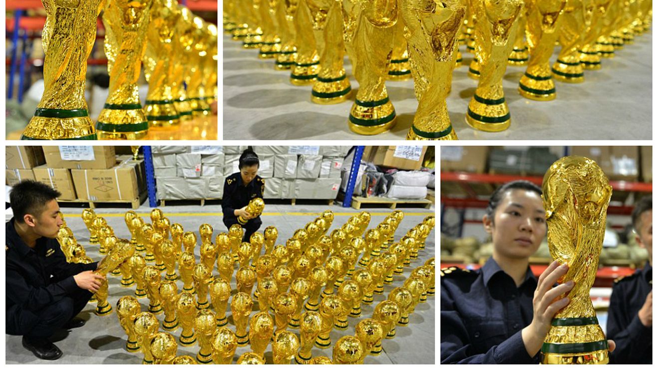Mondial "Made in China" - 1.020 de replici ilegale ale trofeului Cupei Mondiale au fost confiscate