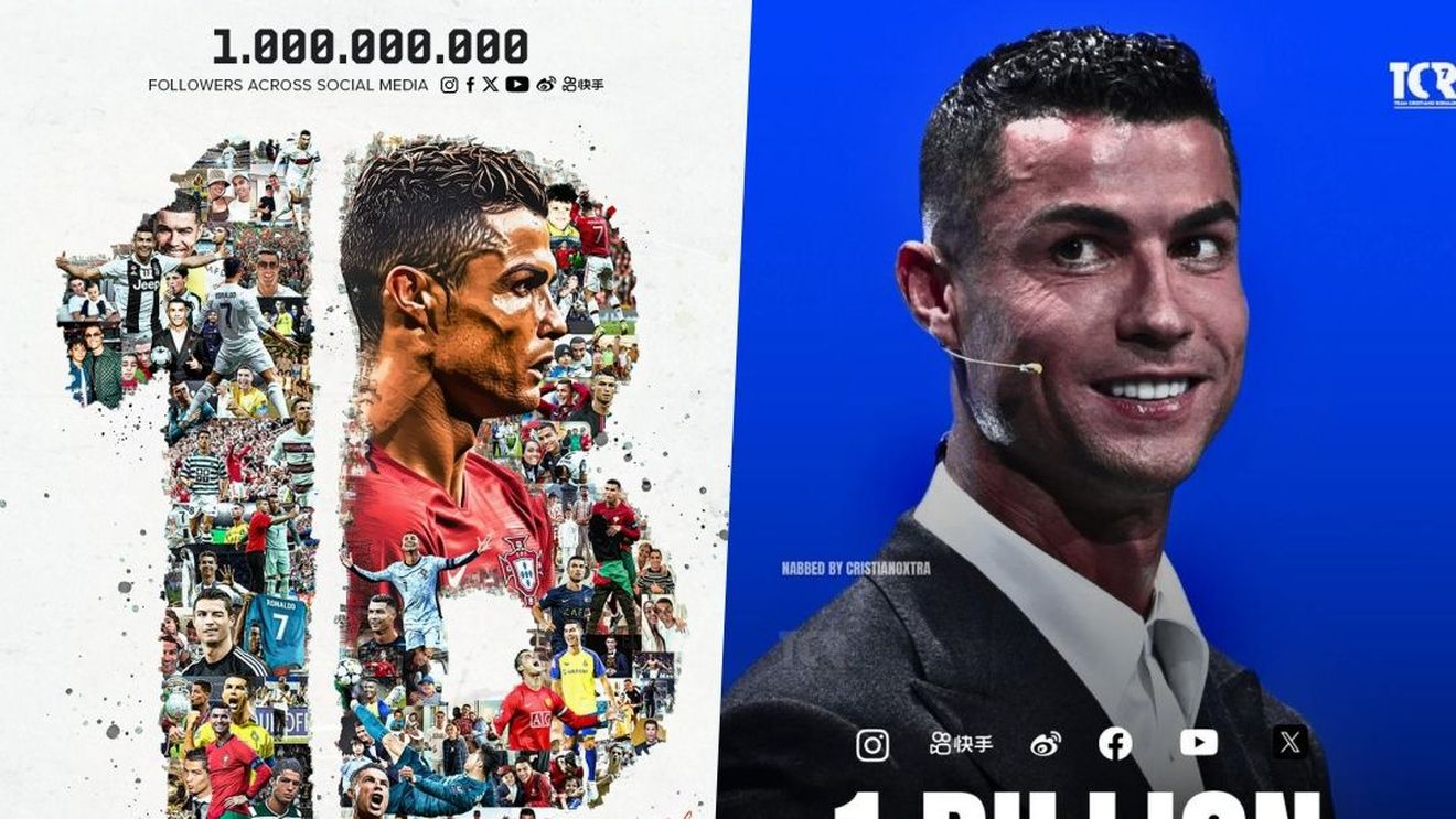 Bornă istorică atinsă de Cristiano Ronaldo. A depășit un milliard de urmăritori pe rețelele sociale