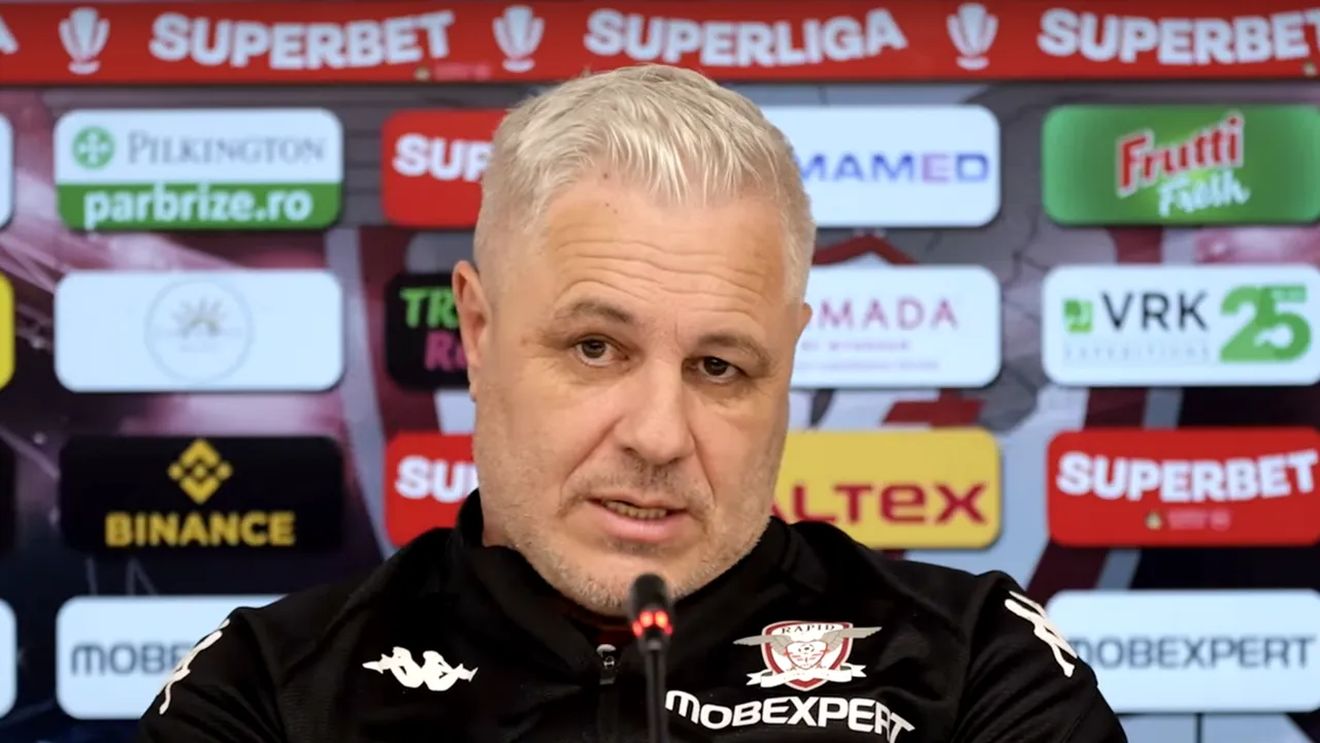 Primul nume greu care a decis să plece de la Rapid. Marius Şumudică a dat vestea: „Mai stă 10 zile. Nu va mai continua"