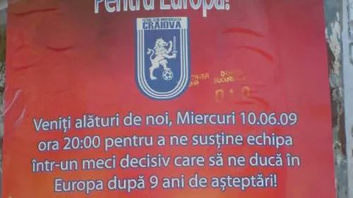 Craiova fierbe!** Galeria îi cheamă pe fanii ‘juveților’ la stadion