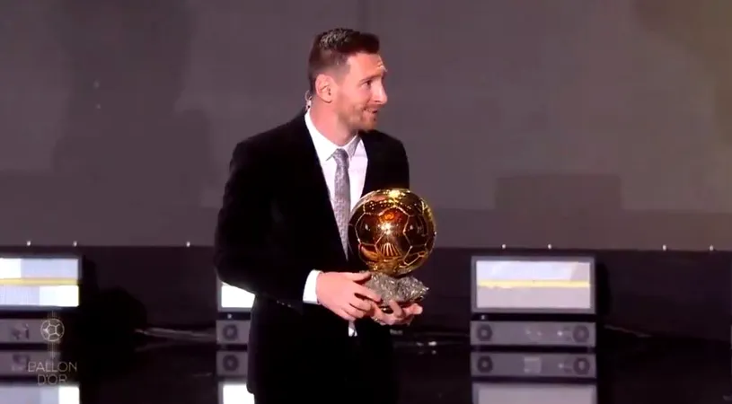 Balonul de Aur 2019 | Lionel Messi a câștigat ”Balonul de Aur” din acest an. Este al șaselea trofeu pentru jucătorul Barcelonei. VIDEO