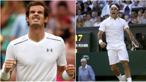 S-au stabilit semifinalele de la Wimbledon! Cu cine se vor duela marii favoriți Andy Murray și Roger Federer