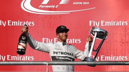 Lewis Hamilton: „Mi-am împlinit un vis din copilărie, este incredibil să fiu triplu campion mondial”