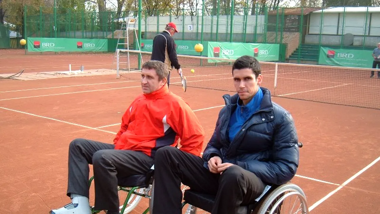 Florin Segărceanu și Victor Hănescu, la dublu din scaune cu rotile