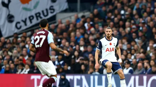 Radu Drăgușin, elogiat de fanii lui Tottenham după victoria cu Aston Villa 4-1: „A fost fantastic!”