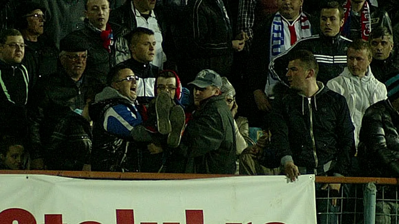 ȘOC în tribune la Oțelul-Steaua:** un spectator a leșinat și arbitrul Tudor a întrerupt meciul!
