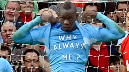 Mai țineți minte tricoul cu „Why always me?”** Balotelli a născocit un alt mesaj după ce a marcat contra lui Blackburn