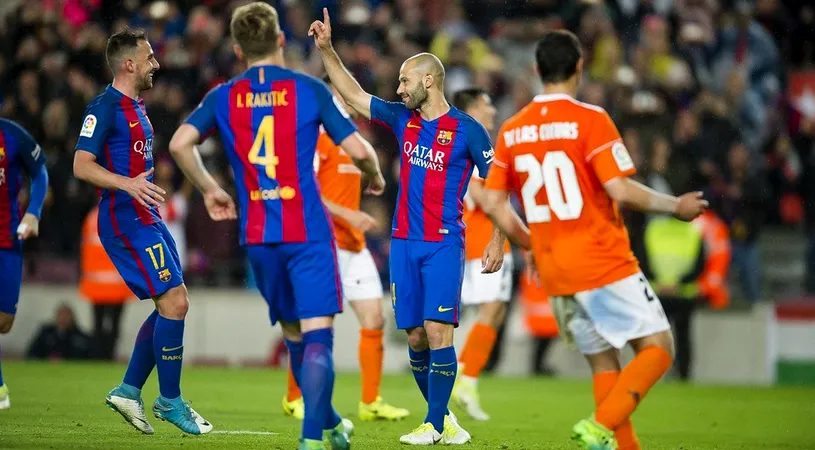 GENIAL! Reacția lui Mascherano după primul gol marcat la Barcelona în 319 meciuri e memorabilă: 