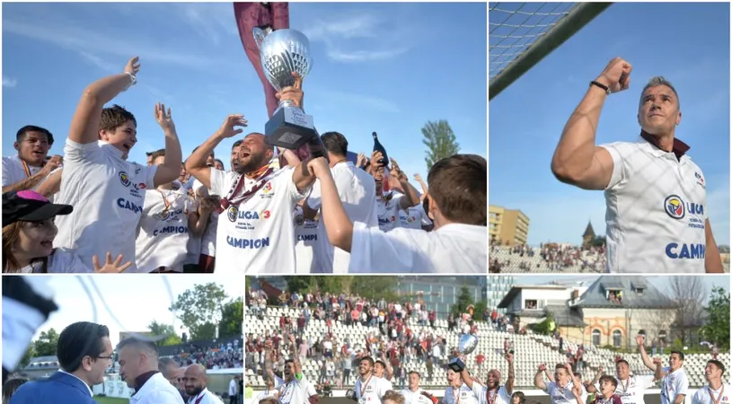 Rapid a primit trofeul de campioană a Seriei a 2-a a Ligii 3.** Giuleștenii au sărbătorit în fața a 10.000 de spectatori promovarea în Liga 2