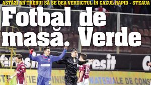 Derby-ul Rapid - Steaua se joacă la masa verde