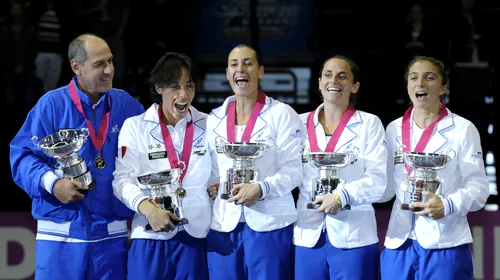 Italia, învingătoare la Fed Cup pentru a treia oară în cinci ani!