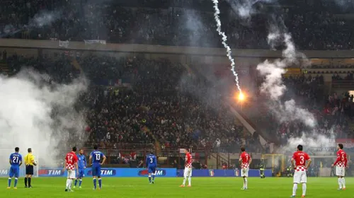 UEFA a deschis o procedură disciplinară împotriva federației croate după meciul cu Italia