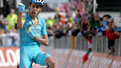 A RUpt plutonul. Fabio Aru, noua senzație a ciclismului italian, l-a imitat pe Pantani pe Montecampione