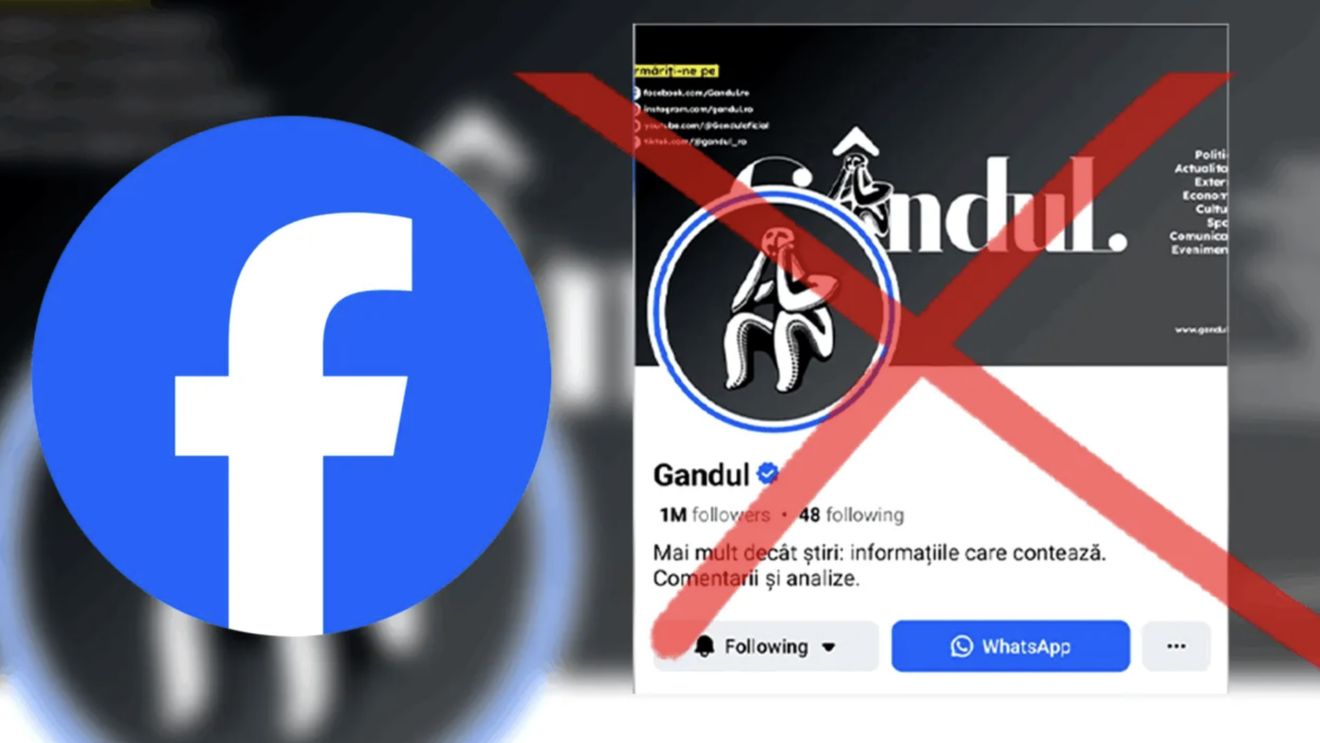 Asalt asupra publicației Gândul! Facebook a închis pagina ziarului cu 1 milion de urmăritori