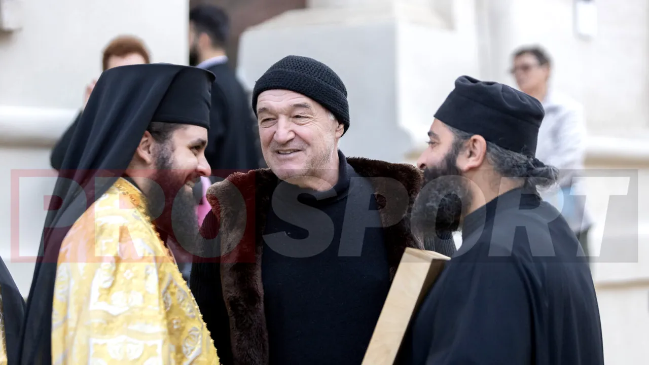 Imaginile momentului! Cum a venit îmbrăcat Gigi Becali la moaștele Sfântului Dimitrie cel Nou, de la Patriarhie | GALERIE FOTO EXCLUSIV