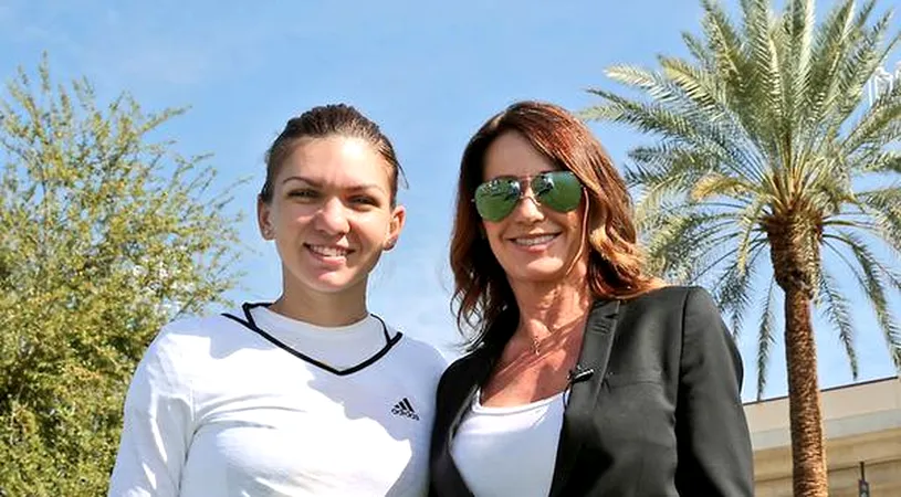 IMAGINEA ZILEI | A urmărit-o pe Simona și a prins pofta jocului. Nadia Comăneci a pus mâna pe racheta de tenis