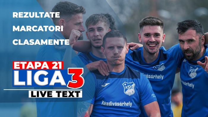 Etapa 21 Liga 3 | Pace în derby-ul dintre Știința Poli și Unirea Alba Iulia. Minaur Baia Mare a pierdut poziția de lider. Progresul Spartac a reușit scorul rundei
