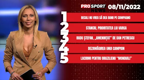ProSport News | Lovitură pentru Mititelu: Gigi Becali nu vrea să-i plătească clauza de transfer lui Compagno. Cele mai importante știri ale zilei | VIDEO