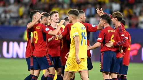 România U21 – Spania U21 0-3. „Tricolorii” mici, debut cu stângul la EURO 2023! Selecționata lui Emil Săndoi, pe ultimul loc în clasamentul Grupei B