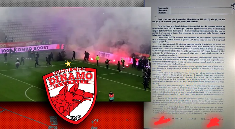 Declarația care-i înfundă pe ultrașii lui Dinamo implicați în bătaia cu rivalii de la Steaua. Juristul clubului, singurul spectator din stadion care s-a adresat poliției în calitate de persoană vătămată. Umilit de față cu Eugen Voicu și Andrei Nicolescu. FOTO EXCLUSIV