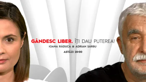 Gândesc liber! Îți dau puterea – diseară, la ora 20:00, la Aleph News