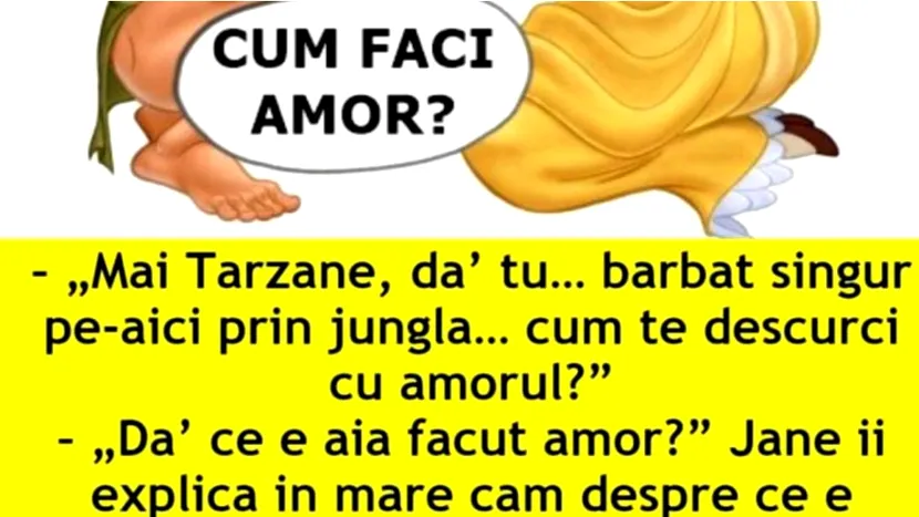 Bancul zilei: Tarzan și amorul