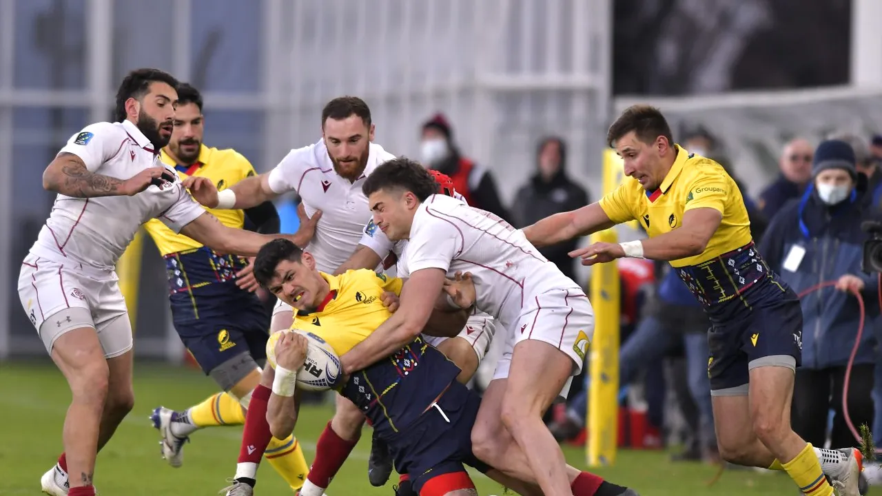 România, învinsă de Georgia în Rugby Europe Championship 2022. De ce nu s-a mai acordat trofeul Antim Ivireanul și calculele calificării la Cupa Mondială