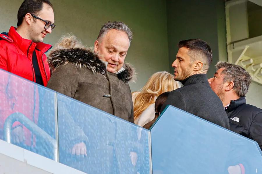 Claudiu Florică, la Tribuna VIP, alături de Andrei Nicolescu