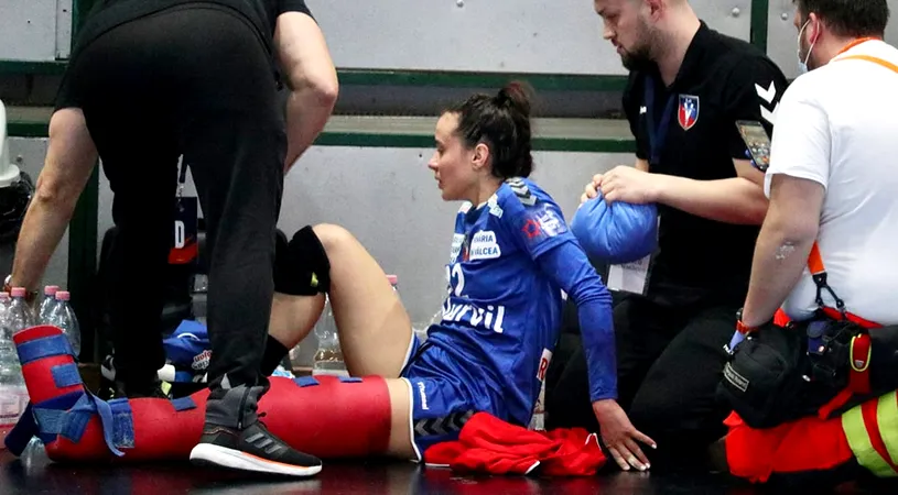 Cristina Florica, accidentare horror! Jucătoarea naționalei României a ajuns la spital și își poate lua adio de la acest sezon