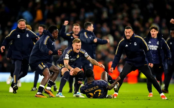 Manchester City – Real Madrid 1-1 (3-4 d.l.d) și Bayern – Arsenal 1-0. Galacticii câștiga la penalty-uri thriller-ul de pe Etihad și întâlnesc trupa lui Tuchel în semifinalele Ligii Campionilor!