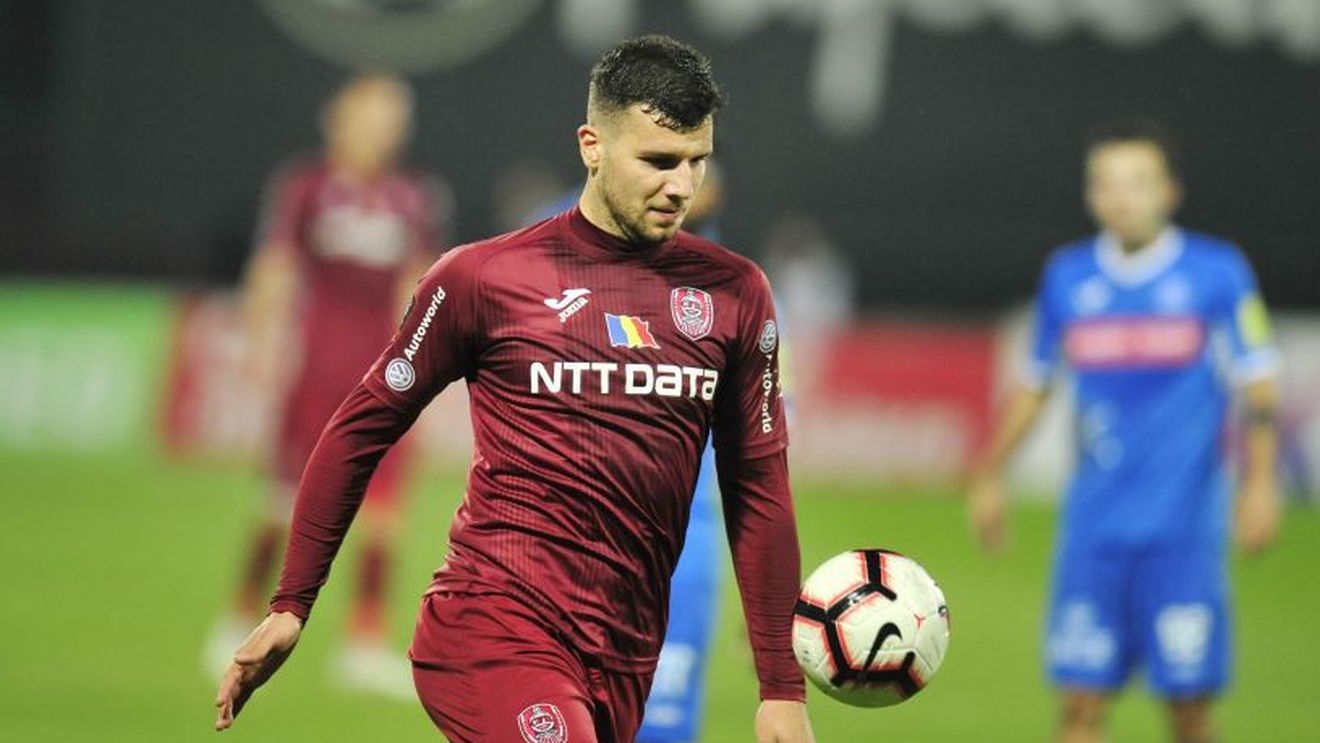 George Țucudean, la un pas de plecarea de la CFR Cluj! Atacantul s-ar afla în conflict cu antrenorul Dan Petrescu