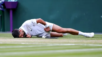 Pericol la Wimbledon. Novak Djokovic nu s-a antrenat, după ce a alunecat și s-a accidentat în sferturi