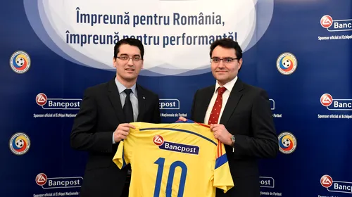 OFICIAL | Un nou sponsor pentru echipa națională. FRF a semnat cu Bancpost și va primi 2,1 milioane de euro: „A contat faptul că România e pe primul loc în grupa de calificare la Euro 2016”