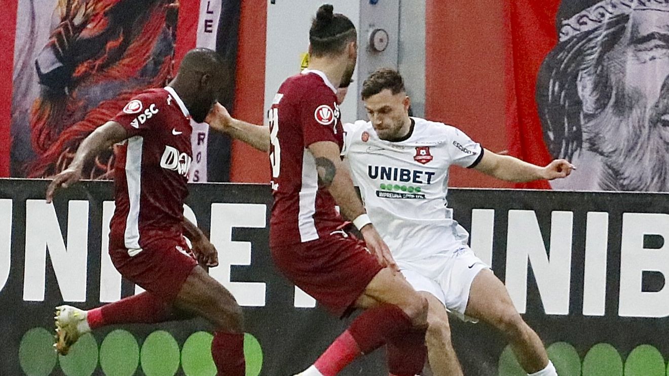 FC Hermannstadt - CFR Cluj 0-1, în etapa 27 din Superliga. Trupa lui Pancu se impune la Sibiu grație golului lui Biliboc și urcă pe loc de play-off