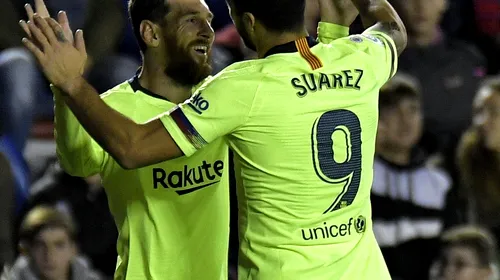 Messi se întrece în recorduri. L-a depășit pe Xavi. 5 goluri marca Messi în meciul Levante – Barcelona