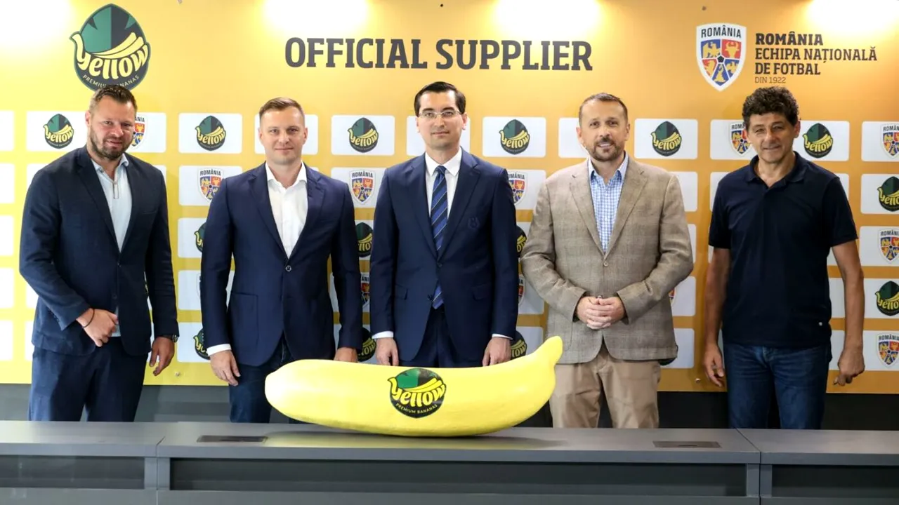 Răzvan Burleanu a semnat un parteneriat cu principalul importator de banane din Europa. FRF va primi bani, iar „tricolorii” fructe!