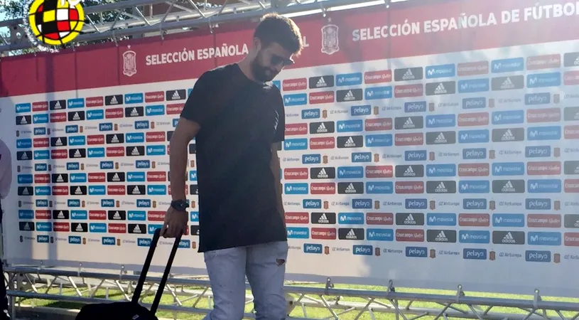 VIDEO | Pique a ajuns la Madrid, iar suporterii nu l-au menajat: 