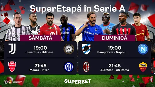 ADVERTORIAL | SuperEtapă în Serie A: Lupta pentru Scudetto s-a redeschis! Vezi oferta completă